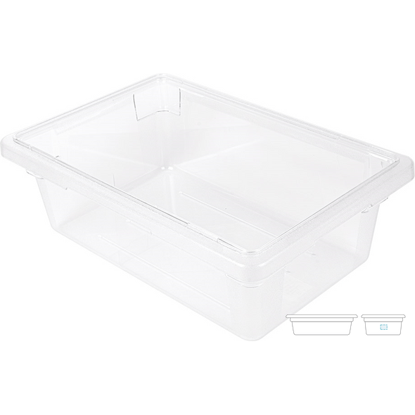 Rechteckiger Lebensmittelbehälter Transparentes Polycarbonat